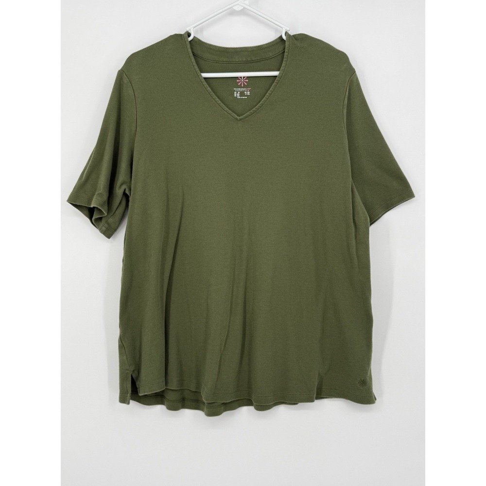 Isaac Mizrahi Women's Short Sleeve Top 2X